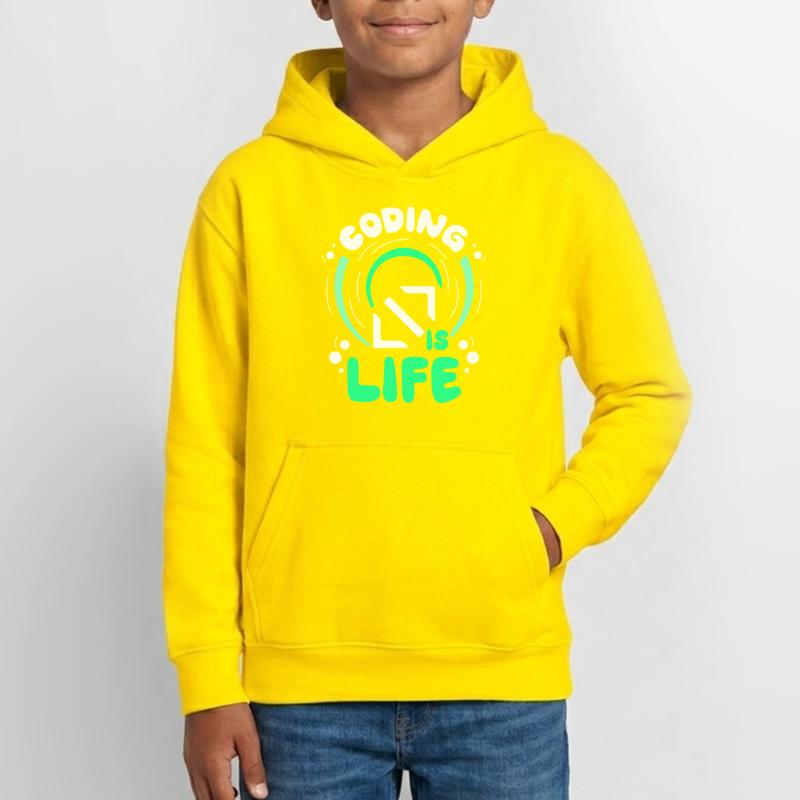 Coding Ist Leben Code Coder Programmierer Teenager Hoodie