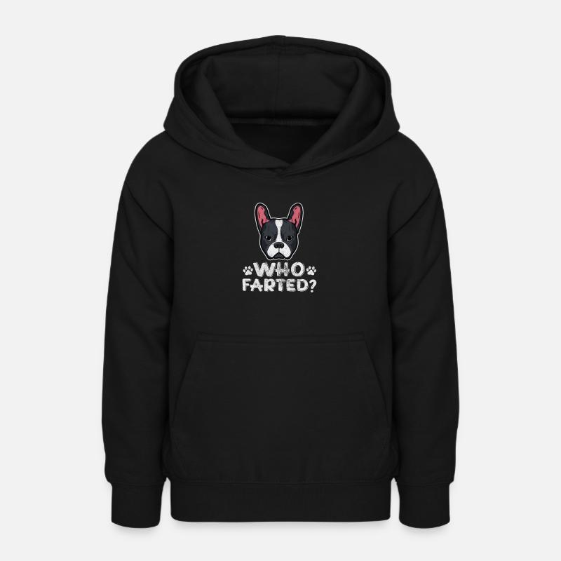 Boston Terrier - Sweat à capuche Ado - noir