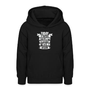 Motivationsweisheit Motivator Wissen - Teenager Hoodie - Schwarz - Vorne - AI Model Teenager Male light (155cm)
