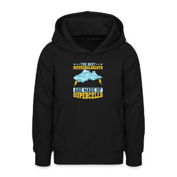 The Best Meteorologists Are Made of Supercells Wea - Teen Hoodie - black - Front - AI Model Teenager Male light (155cm)