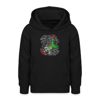Breakdance Alien - Breakdance Hip Hop - Teenager Hoodie - Schwarz - Vorne - AI Model Teenager Male light (155cm)