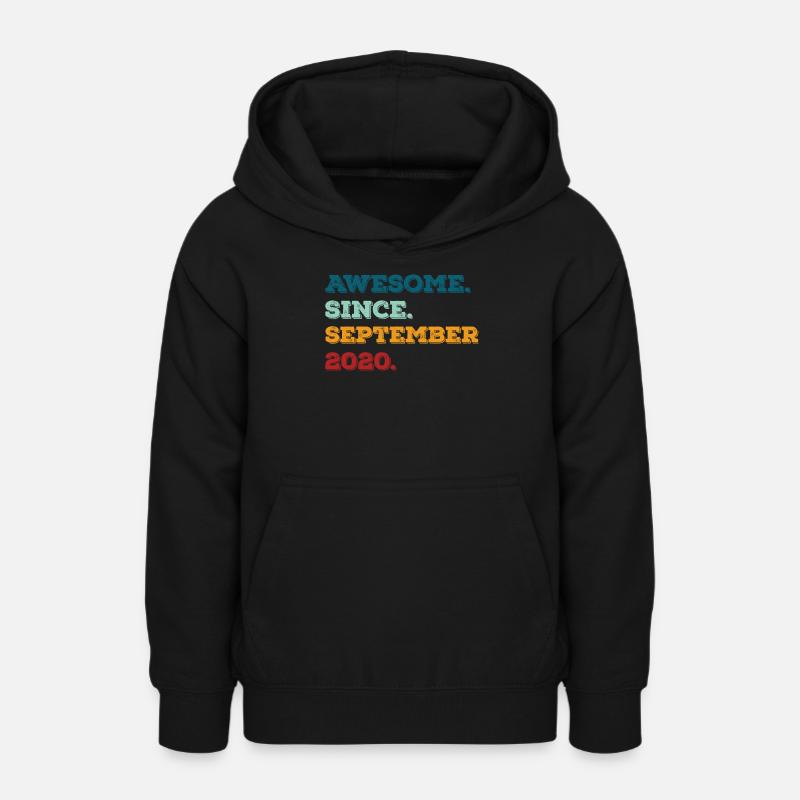 Anniversaire septembre 2020 Né Année de naissance - Sweat à capuche Ado - noir
