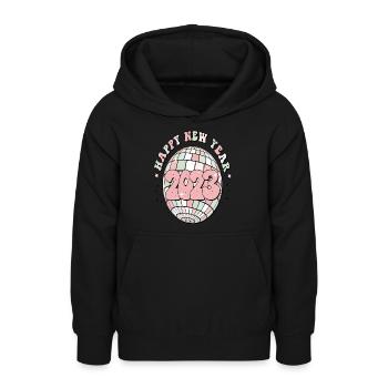 Happy New Year 2023 New Year's Eve Christmas - Teen Hoodie - black - Front - AI Model Teenager Male light (155cm)