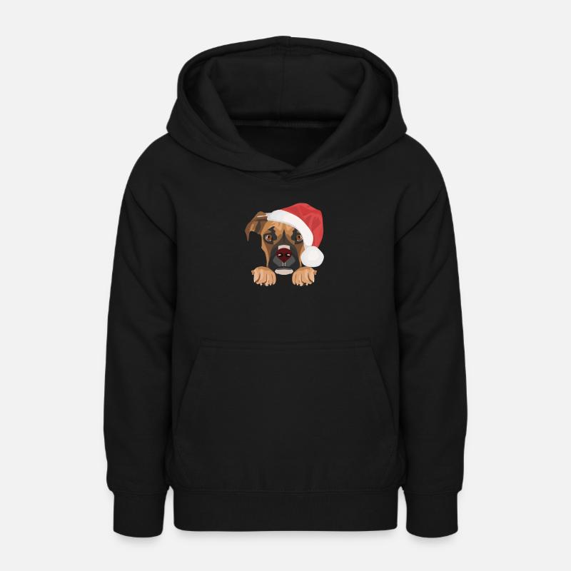 Boxer Joyeux Noël - Sweat à capuche Ado - noir