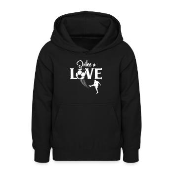 Football Life Player Love Coach Striker Sports - Teen Hoodie - black - Front - AI Model Teenager Male light (155cm)