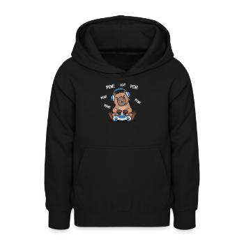 Capybara - Teenager Hoodie - Schwarz - Vorne - AI Model Teenager Male light (155cm)