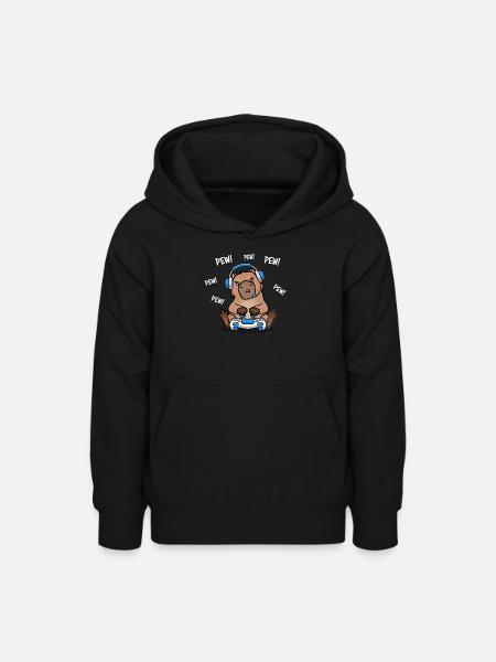 Capybara - Teenager Hoodie - Schwarz