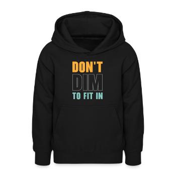 Inspirierender Positivdenker - Teenager Hoodie - Schwarz - Vorne - AI Model Teenager Male light (155cm)