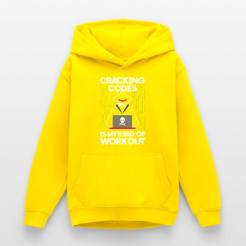 Cybersecurity Professional Hacker Cracking Codes Teen Hoodie