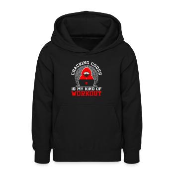 Cybersecurity Professional Hacker Cracking Codes - Teenager Hoodie - Schwarz - Vorne - AI Model Teenager Male light (155cm)