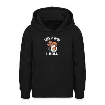 Capybara - Teenager Hoodie - Schwarz - Vorne - AI Model Teenager Male light (155cm)