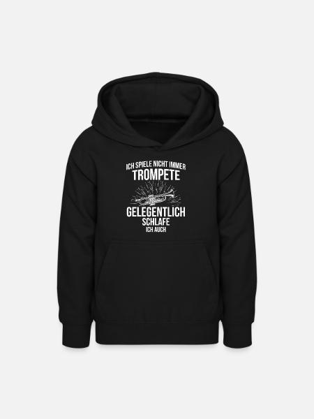 Trompete Trompetenspieler Trompeter - Teenager Hoodie - Schwarz