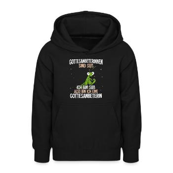 Gottesanbeterinnen Sind Süß Gottesanbeterin - Teenager Hoodie - Schwarz - Vorne - AI Model Teenager Male light (155cm)