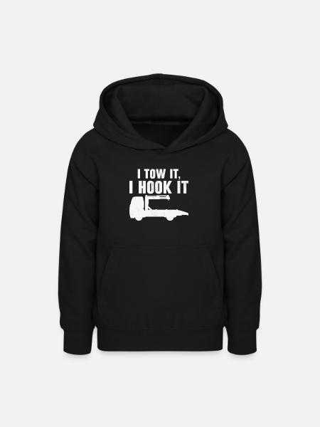 Abschleppwagenfahrer Geschickter Trucker - Teenager Hoodie - Schwarz