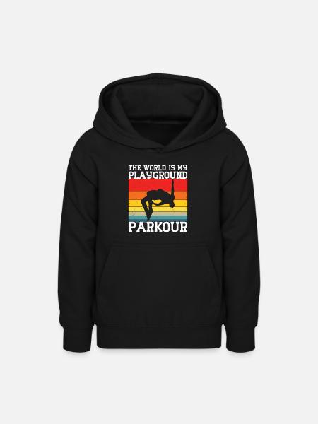 Parkour - Teenager Hoodie - Schwarz
