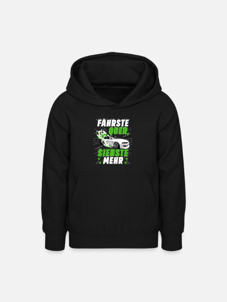 Fährste Quer siehste Mehr - Teenager Hoodie - Schwarz