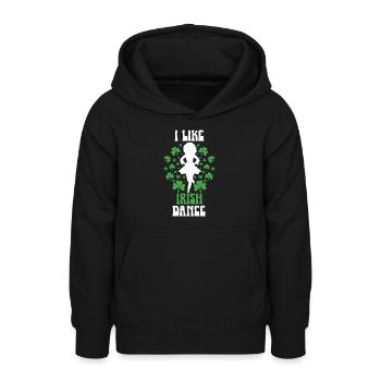 Irish Dance St. Patrick's Dance - Teen Hoodie - black - Front - AI Model Teenager Male light (155cm)