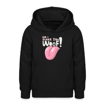 Trame! Drôle de dicton pour les propriétaires de chiens Halloween - Sweat à capuche Ado - noir - Devant - AI Model Teenager Male light (155cm)