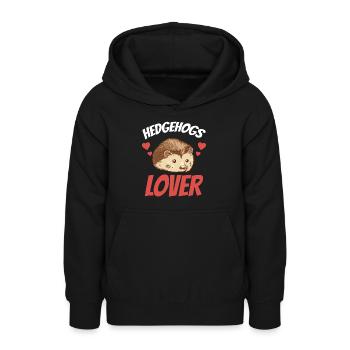 Igel Liebhaber Süß Haustier Sprüche - Teenager Hoodie - Schwarz - Vorne - AI Model Teenager Male light (155cm)