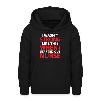 Krankenschwester Outfit Krankenpflegerin - Teenager Hoodie - Schwarz - Vorne - AI Model Teenager Male light (155cm)