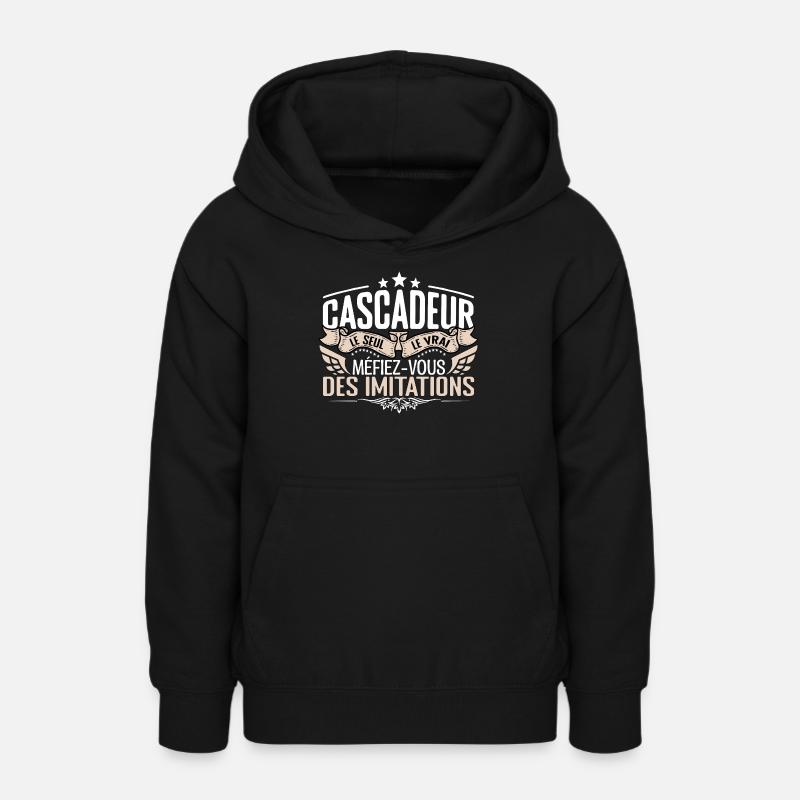 Cascadeur le seul Cascadeur le vrai Cascadeur - Sweat à capuche Ado - noir