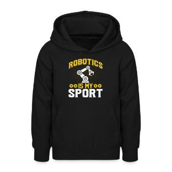 Robot Programmer Automation Technician - Teen Hoodie - black - Front - AI Model Teenager Male light (155cm)
