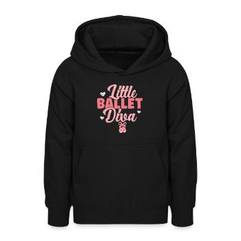 Ballet - Sweat à capuche Ado - noir - Devant - AI Model Teenager Male light (155cm)