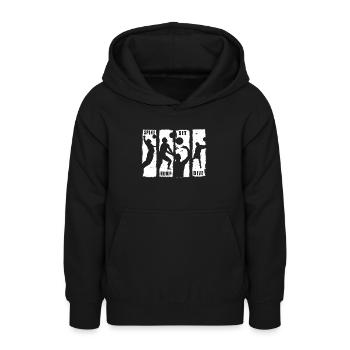 Spike Bump Set Dive Volleyball Cadeau graphique - Sweat à capuche Ado - noir - Devant - AI Model Teenager Male light (155cm)