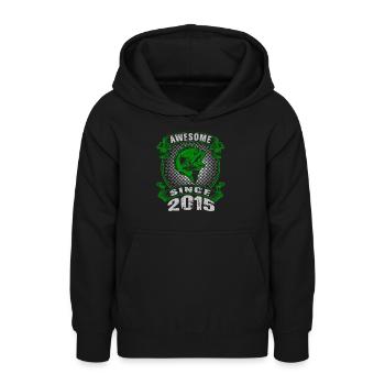 Awesome since 2015. Angel, Angler Geburtstag - Teenager Hoodie - Schwarz - Vorne - AI Model Teenager Male light (155cm)