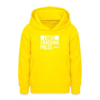 Stabhochspringer Stabhochsprung Stabhochspringen - Teenager Hoodie - Gelb - Vorne - AI Model Teenager Male dark (155cm)