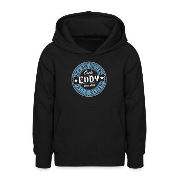 Eddy Geschenkidee Geschenk Geburtstag - Teenager Hoodie - Schwarz - Vorne - AI Model Teenager Male light (155cm)