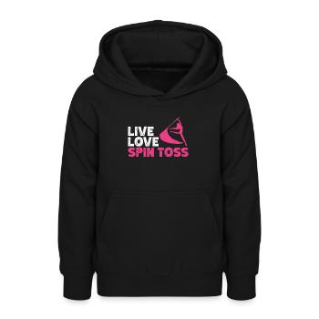 Color protection - Teen Hoodie - black - Front - AI Model Teenager Male light (155cm)