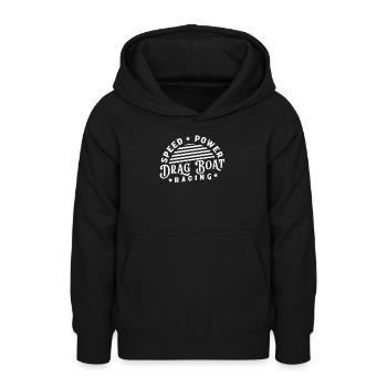 Drag Boat Racing Racer Geschwindigkeit - Teenager Hoodie - Schwarz - Vorne - AI Model Teenager Male light (155cm)