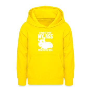 Hamster Goldhamster - Teenager Hoodie - Gelb - Vorne - AI Model Teenager Male dark (155cm)