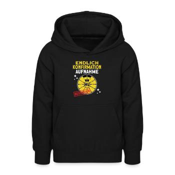 Konfirmation Geschenke für Jungen und jugendliche - Teenager Hoodie - Schwarz - Vorne - AI Model Teenager Male light (155cm)