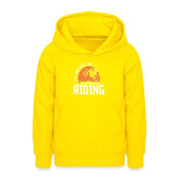 Motocross Moto Motard Dirt Bike - Sweat à capuche Ado - jaune - Devant - AI Model Teenager Male dark (155cm)