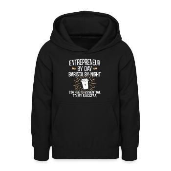 Entrepreneur Business Entrepreneurship - Teen Hoodie - black - Front - AI Model Teenager Male light (155cm)