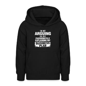 Unternehmer Unternehmen Unternehmertum - Teenager Hoodie - Schwarz - Vorne - AI Model Teenager Male light (155cm)