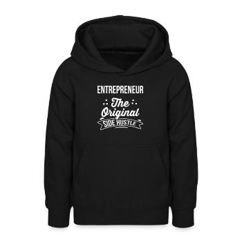 Entrepreneur Business Entrepreneurship - Teen Hoodie - black - Front - AI Model Teenager Male light (155cm)