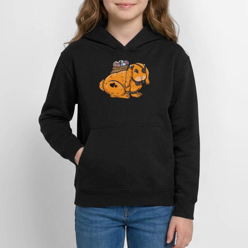 Gothic Rabbit Gothic Rabbit Gothic Easter Emo Goth Teen Hoodie