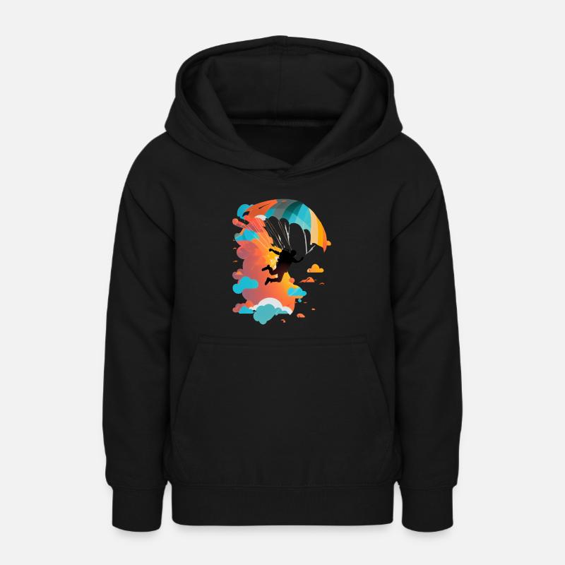 Art du parachutisme - Sweat à capuche Ado - noir
