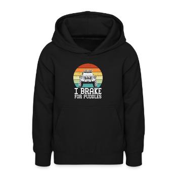 Off Road 4X4 Wheeler Offroading Dirt Mudding - Teenager Hoodie - Schwarz - Vorne - AI Model Teenager Male light (155cm)