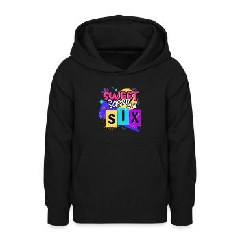Sweet Sassy & Six - Sweat à capuche Ado - noir - Devant - AI Model Teenager Male light (155cm)