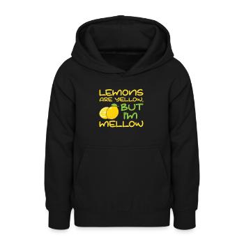 Limonade citron agrumes - Sweat à capuche Ado - noir - Devant - AI Model Teenager Male light (155cm)