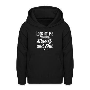 Unternehmer Unternehmen Unternehmertum - Teenager Hoodie - Schwarz - Vorne - AI Model Teenager Male light (155cm)