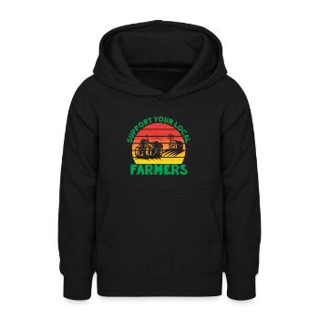 Landwirtschaft - Teenager Hoodie - Schwarz - Vorne - AI Model Teenager Male light (155cm)