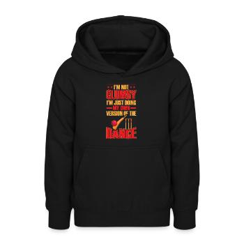 Ich Bin Nicht Ungeschickt Von Cricket - Teenager Hoodie - Schwarz - Vorne - AI Model Teenager Male light (155cm)