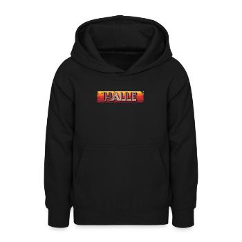 Halleserin Halleser Halle - Sweat à capuche Ado - noir - Devant - AI Model Teenager Male light (155cm)