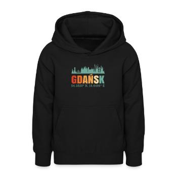 Polen Gdansk Skyline - Teenager Hoodie - Schwarz - Vorne - AI Model Teenager Male light (155cm)