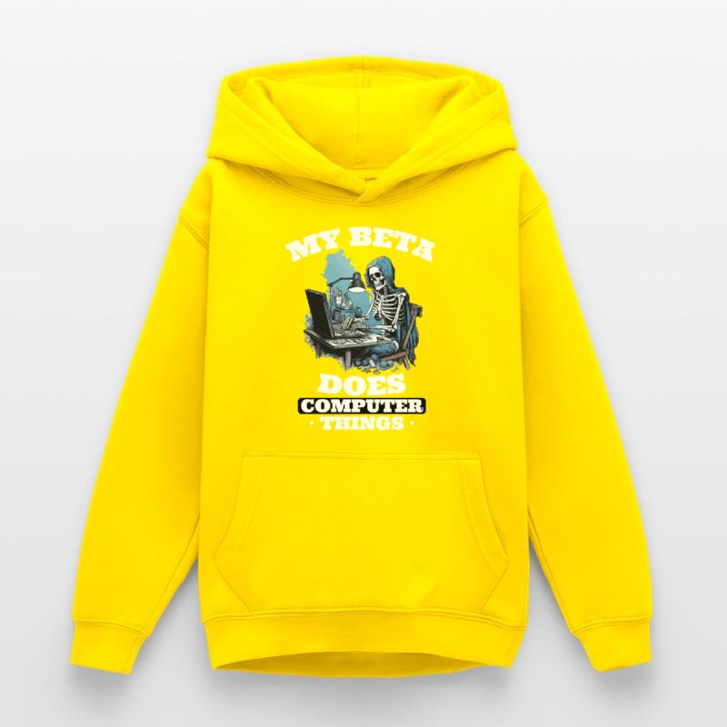 My beta makes computer things programmers Teen Hoodie